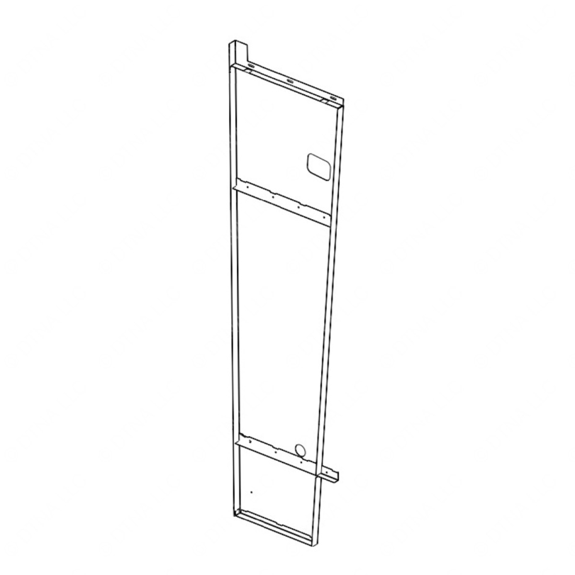 TBB 181904 ENTRANCE DOOR POST, WELDED ASM, GM, DRW