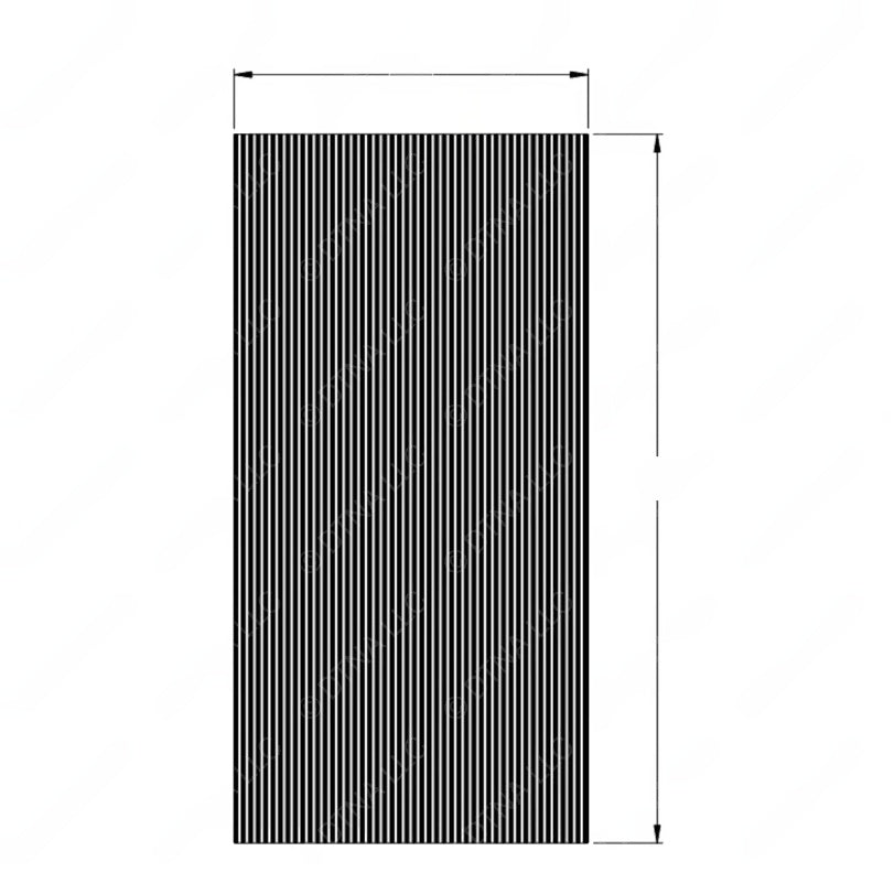 TBB 182024 FLOOR COVERING, RIBBED, 311T, BLACK, VI