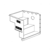 TBB 182200 STEPWELL ASSEMBLY, W/HEATER, W/ROUND LE