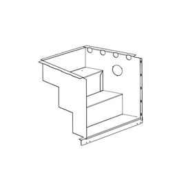 TBB 182201 STEPWELL ASSEMBLY, W/O HEATER, W/ROUND