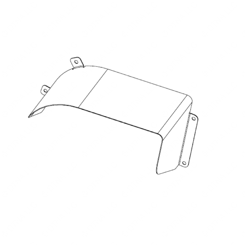 TBB 182321 VISOR WARNING LIGHT REARLEFT SHEET METAL