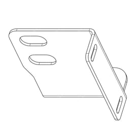 TBB 183018 BUMPER MOUNTING BRACKET, LS, W/ TOW HOO