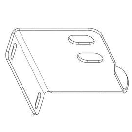 TBB 183019 BUMPER MOUNTING BRACKET, RS, W/ TOW HOO