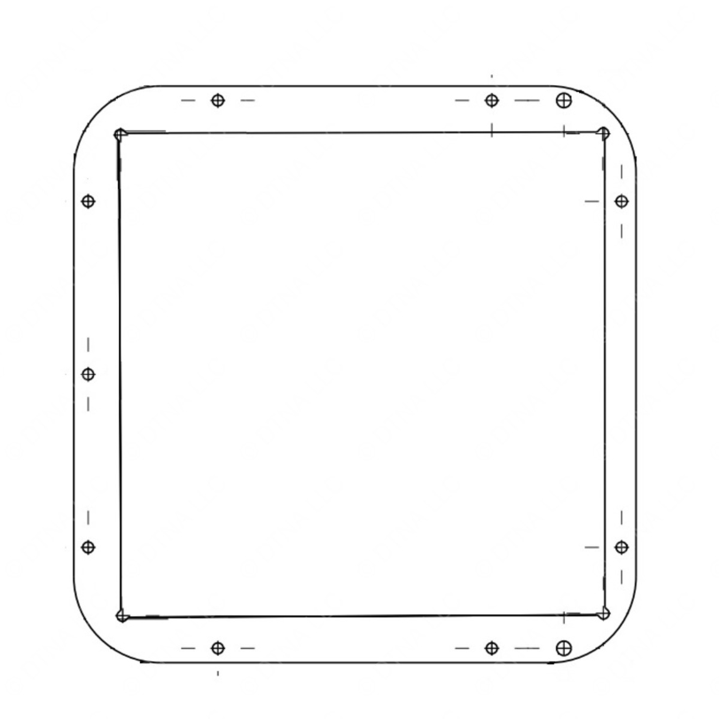 TBB 183303 TRIM RING - LOCKABLE DOOR,FUEL FILL, CNG