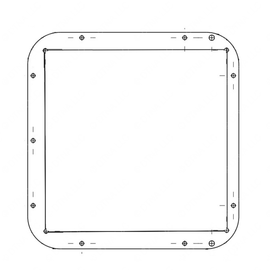 TBB 183303 TRIM RING - LOCKABLE DOOR,FUEL FILL, CNG
