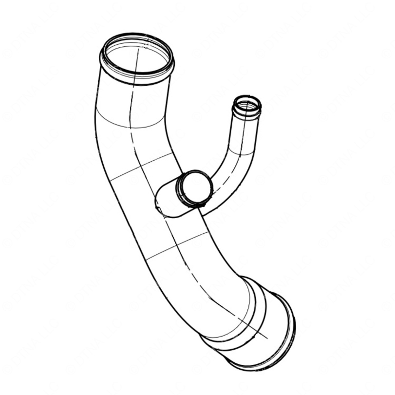 TBB 183612 PIPE-LWR RAD FROM CLR,ISB13,SS