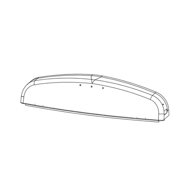 TBB 184468 ROOF CAP ASSEMBLY, FRONT, COMMERCIAL