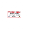 TBB 184553 LABEL, WARNING-MOVING PARTS CAN CAUSE S