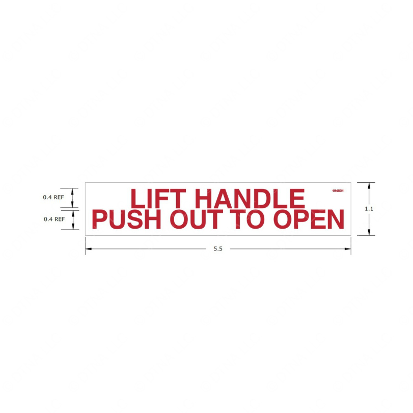 TBB 184831 LABEL, PUSHOUT WINDOW INSTRUCTIONS, INT
