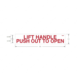 TBB 184832 LABEL, PUSHOUT WINDOW INSTRUCTIONS, EXT