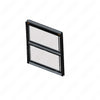 TBB 185209 WDO 40", LAM CLR STORM, 12" STOP