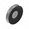 TBB 185268 PULLEY-IDLER, 6 INCH., FLAT, STEEL