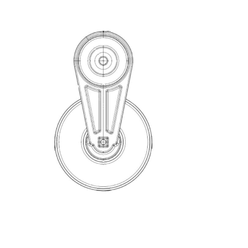 TBB 185269 TNSR-PULLEY, 05G/05K COMPRESSOR, 6 INCH