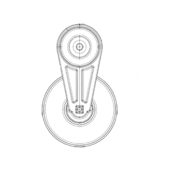 TBB 185269 TNSR-PULLEY, 05G/05K COMPRESSOR, 6 INCH