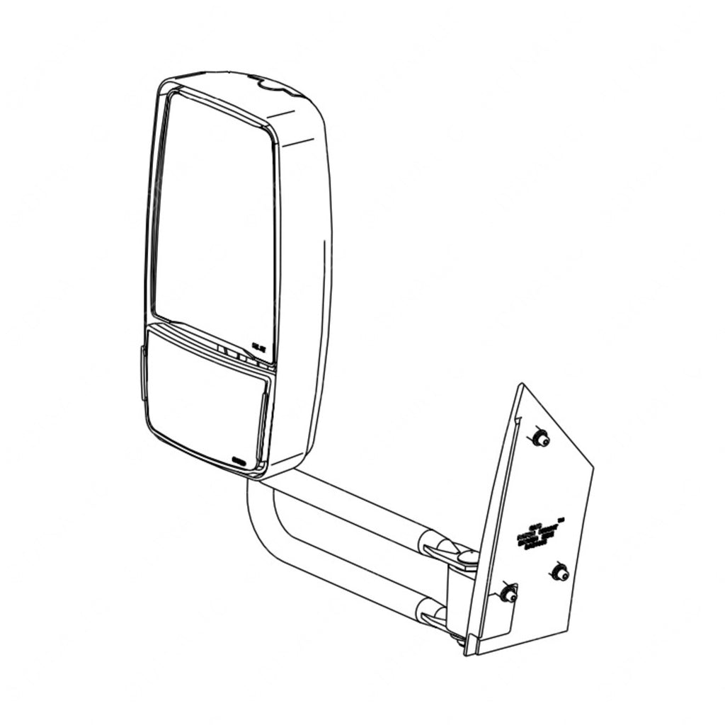 TBB 185795 MIRROR ASM, HEATED, MANUAL, LS, SYSTEM
