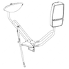TBB 185809 MIRROR ASM, HEATED, MANUAL, FLAT, RS, S