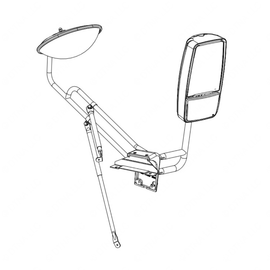 TBB 185830 MIRROR ASM, HEATED, REMOTE, STANDARD, R