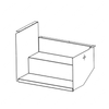 TBB 185891 STEPWELL ASSEMBLY, STAINLESS, RAISED FL