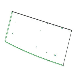 TBB 185926 PANEL,REAR END,RS,INTERIOR, NO GLASS