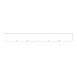 TBB 188702 THRESHOLD, SIDE EMERGENCY DOOR, 28.75 PO