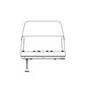 TBB 194519 SEAT ASSEMBLY, S3B 39",WALL LS,RESTRAIN