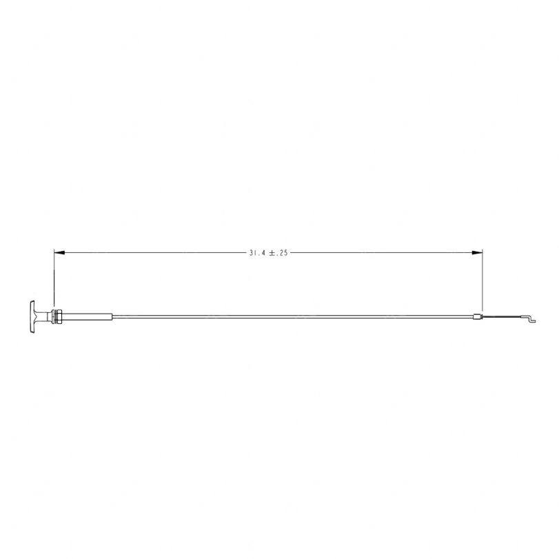 TBB 195956 CONTROL CABLE, INTERIOR RELEASE, ELECTR