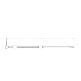 TBB 196316 CONTROL CABLE, EXTERIOR RELEASE, MANUAL
