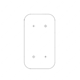 TBB 202979 PLATE, SUPPORT, MIRROR MOUNTING, 8 INCH