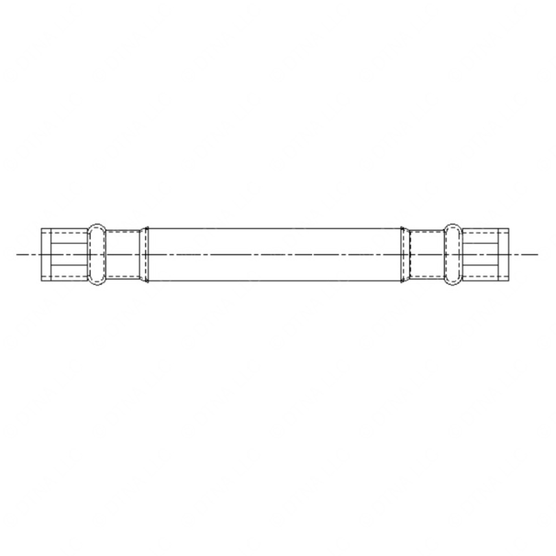 TBB 203065 HOSE-8,C/B,(2)SAE 45 SWVL END,37IN