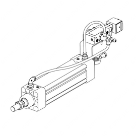 TBB 206386 PNEUMATIC CYLINDER ASM W/OUT PRESSURE SW