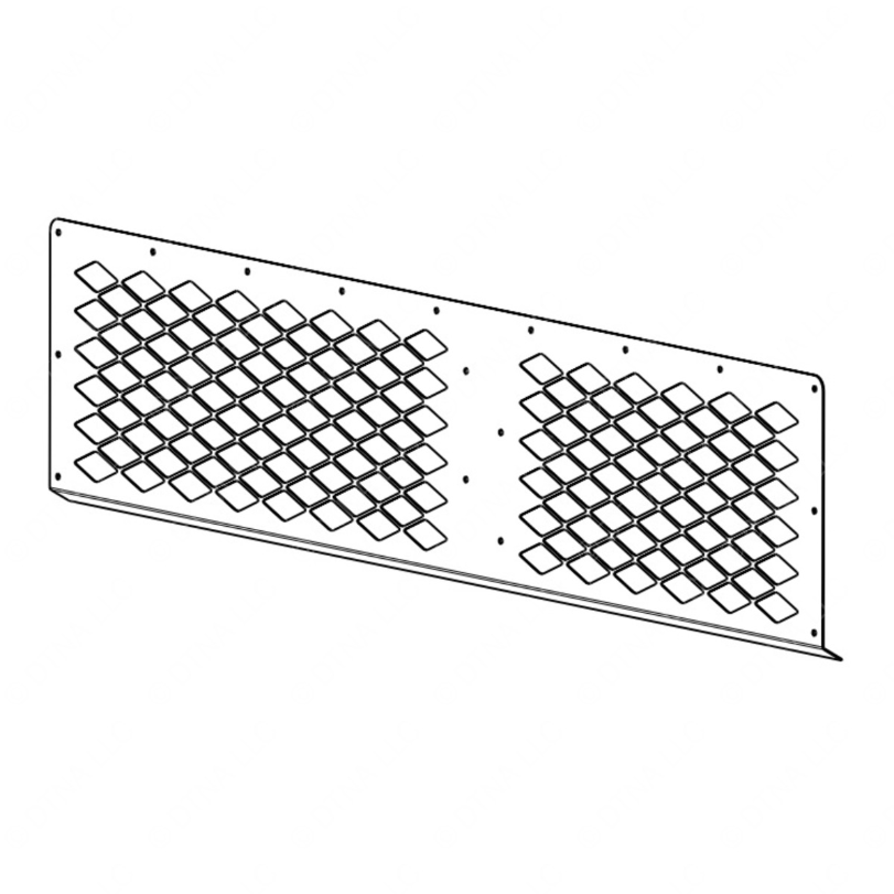 TBB 206416 GRILL, CM3 CONDENSER, RIGHT SIDE, A/C, M