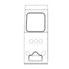 TBB 206449 PANEL REAR, LS, W/4" BACK UP, EFX