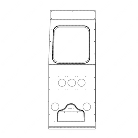 TBB 206449 PANEL REAR, LS, W/4" BACK UP, EFX
