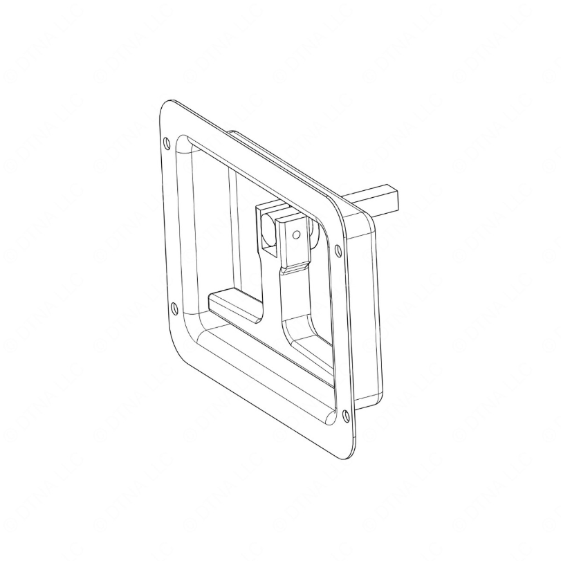 TBB 207444 FOLDING HANDLE RECESSED PAN