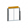 TBB 210675 DRIVERS WINDOW CLEAR TEMPERED MILL