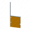 TBB 213098 STANCHION ASM BLK PADDED 30" RS