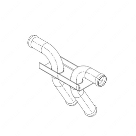 TBB 216056 BULKHEAD FITTING THRU STEEL FLR 1 ID HTR