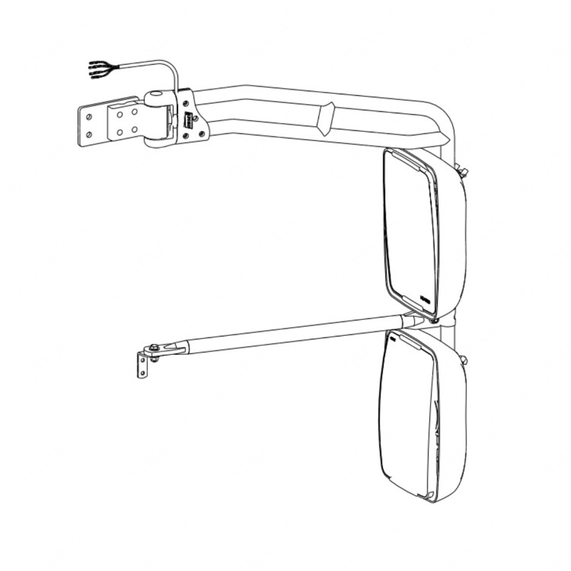 TBB 216384 MIRROR ASM. HEATED, REMOTE, RS SYSTEM A