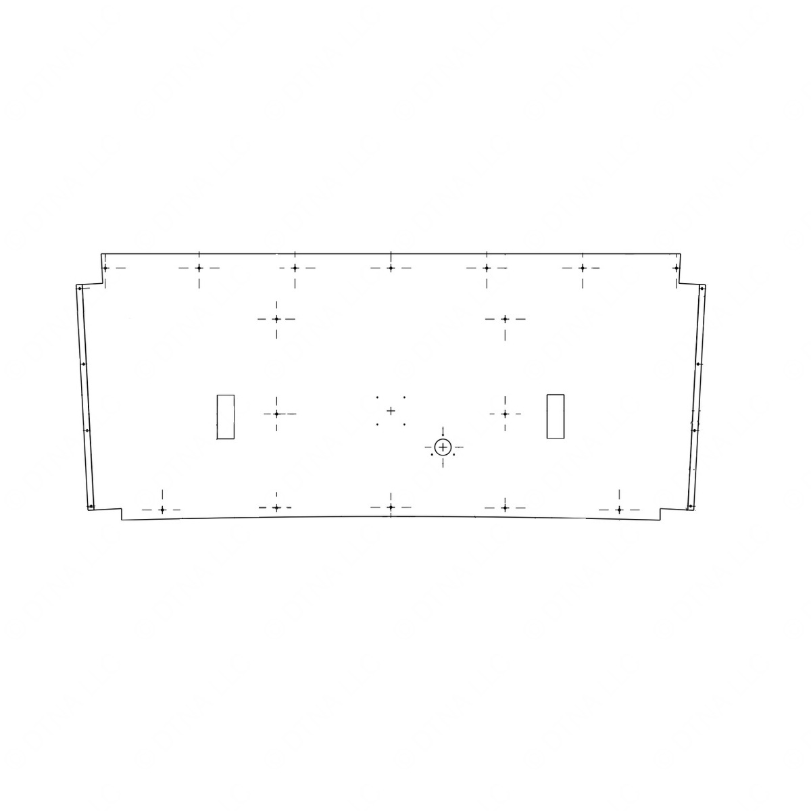 TBB 218833 HEADLINER VESTIBULE SMOOTH STATIC ROO