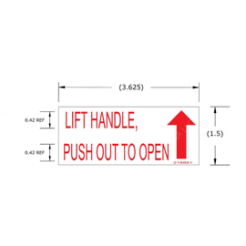 TBB 218881 LABEL RELEASE INT REAR P/O WDO HDX RED