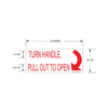 TBB 218882 LABEL RELEASE EXT REAR P/O WDO HDX RED