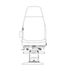 TBB 218892 DRIVER SEAT NATIONAL NS2000 MECH PEDEST