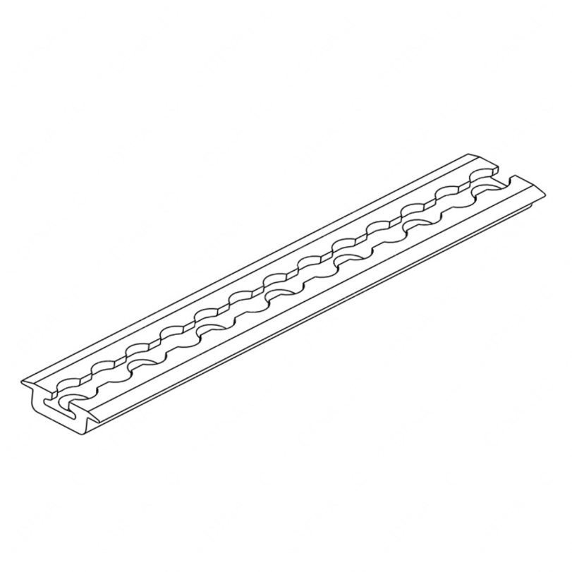 TBB 219762 TRACK FLANGE EXTRUDED ALUMINUM BUTTON