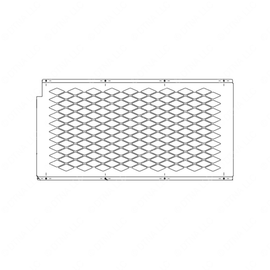 TBB 220616 REAR EMERGENCY DOOR GUARD BOTTOM GLASS