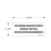 TBB 220675 LABEL FUEL SPECIFICATION