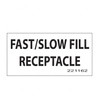TBB 221162 LABEL CNG FAST/SLOW FILL RECEPTACLE BLK