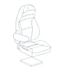 TBB 221547 DRS SEAT CVR PROGRAY MINO GM/CHEVY