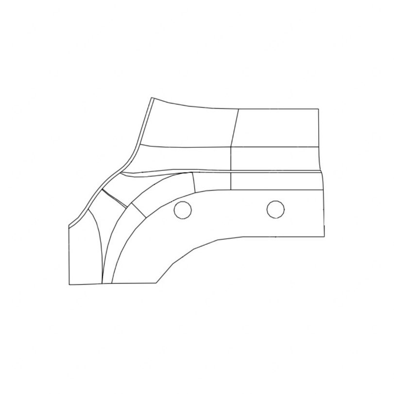 TBB 221758 FISH PLATE RS APILLAR INTERIOR C2
