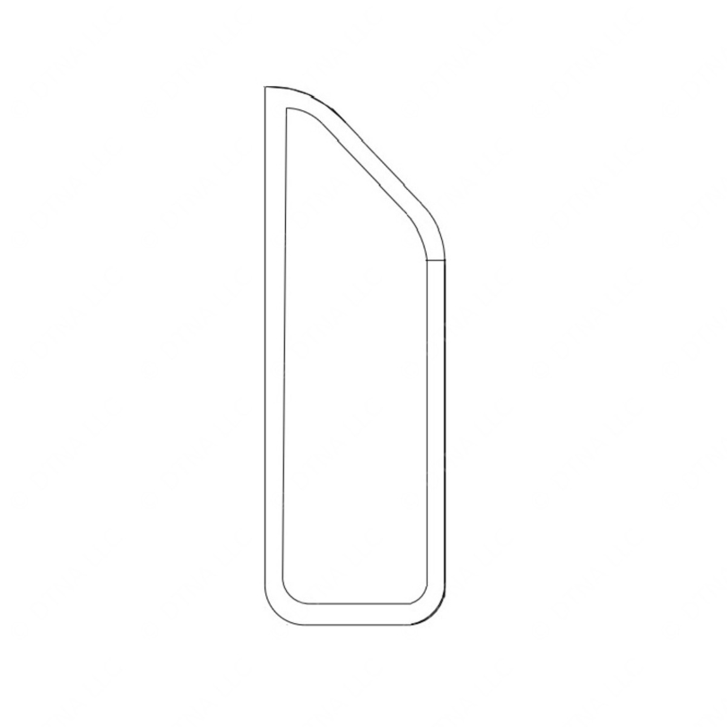 TBB 223025 GLASS GM MINO VISION PANEL TEMP CLEAR