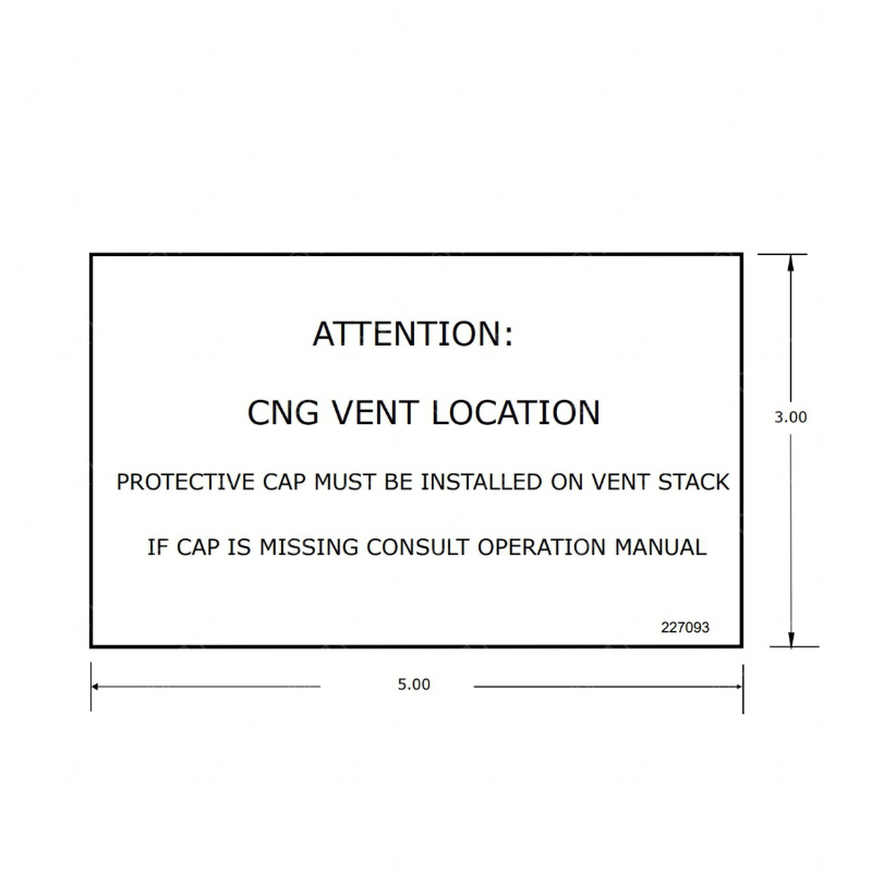 TBB 227093 LABEL CNG VENT LOC